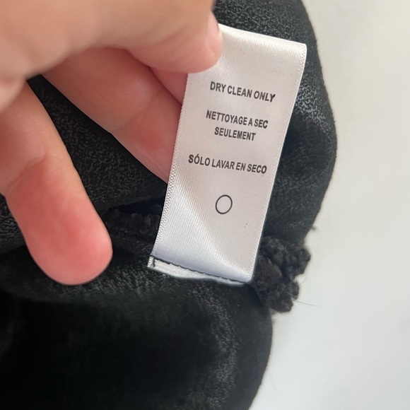 Good American Contour Faux Shearling Jacket Black Sherpa Shacket Size S/M - Picture 12 of 12